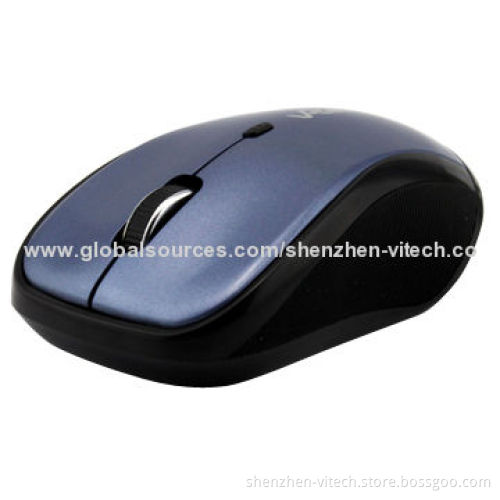 Mixed Color Order Gift Box Package Super Slim 800/1,600dpi 4-key Optical 2.4GHz Wireless Mice, 10m